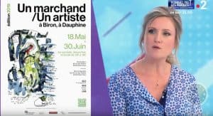 Reportage 1 Marchand, 1 Artiste 2019 (Amimono troisième artiste présenté) diffusé sur Télématin, par Mélanie Griffon