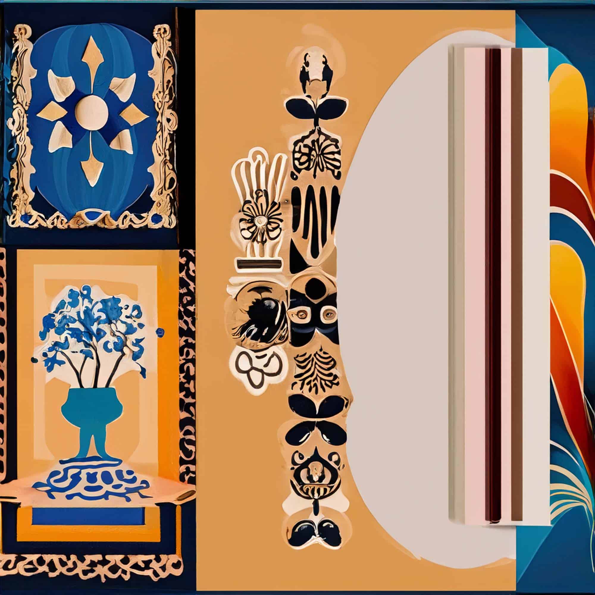 amimono decoration sculpture murale 24 4 4