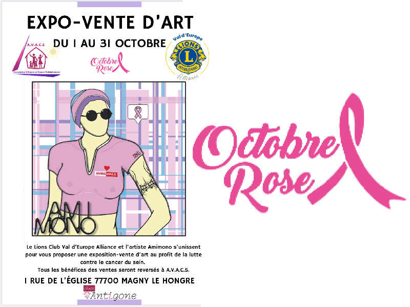amimono affiche expo antigone octobre rose 10 2026